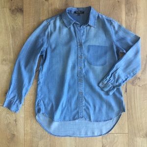 Velvet Heart | Chambray shirt - size Small